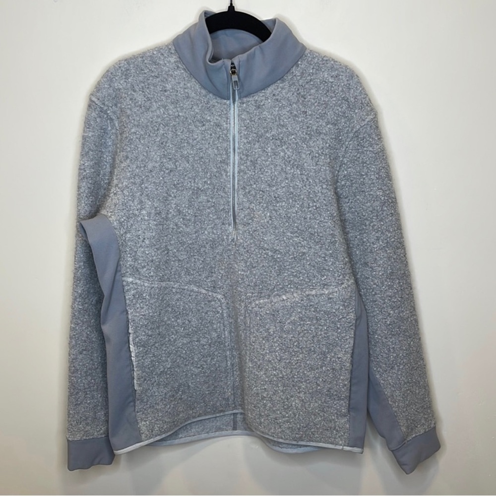 Lululemon grey Sherpa wool pullover Tundra Tech Sweater